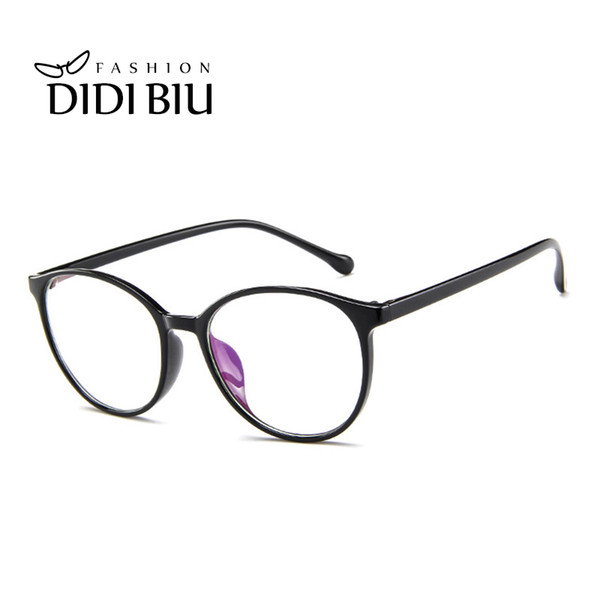 DIDI Vintage Round Transparent Glasses Frame Women Men Ultra Light Clear Glasses Optical Prescription Eyewear Frame Lunette W852