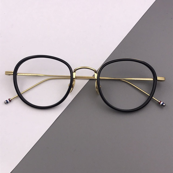 SPEIKE Customized prescription Eyewear New Fashion round Eyeglasses TB905 Frames For Men and Women can be myopia glasses reading glasses