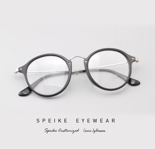 SPEIKE Customized prescription Eyewear New Fashion round frame R 2477F For Men and Women can be myopia glasses reading glasses