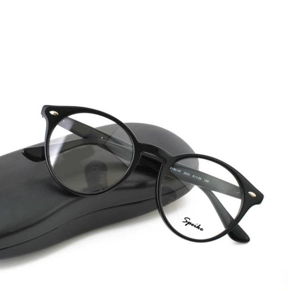 SPEIKE Customized prescription Eyewear New Fashion round Eyeglasses R 2180VF Frames For Men and Women can be myopia glasses reading glasses