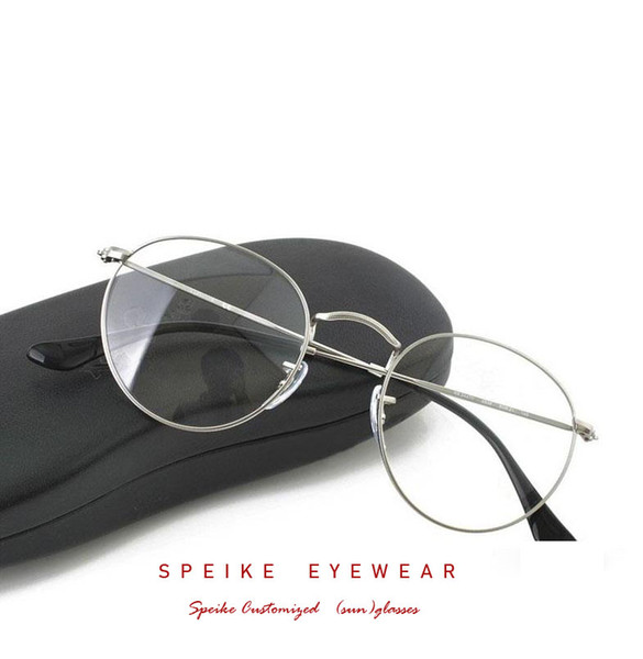 SPEIKE Customized prescription Eyewear New Fashion round Eyeglasses R 3447V Frames For Men and Women can be myopia glasses reading glasses