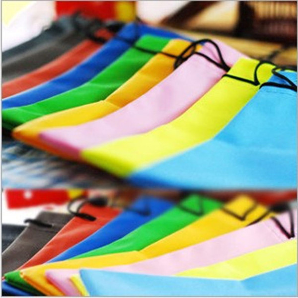 4000pcs High Quality Candy Color Plastic Sunglasses Pouch Soft Eyeglasses Bag Glasses Phone bags Drawstring Sunglasses Cases 2941