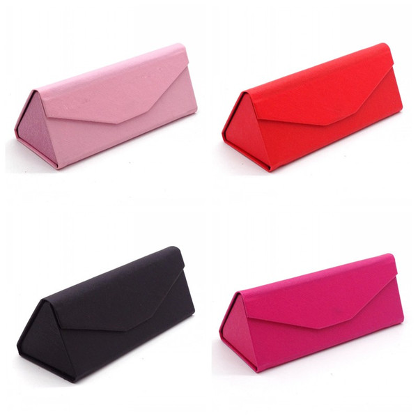 Collapsible Sunglasses Cases Triangle Glasses Case Portable Lovers Couple Student Compression Resistance Anti Fall 3 8hn F1