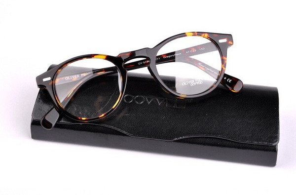 2016 Men Brand Optical Glasses Frame Oliver Peoples OV5186 Gregory Peck Eyeglasses Women Myopia Eyewear Frame with Original Case