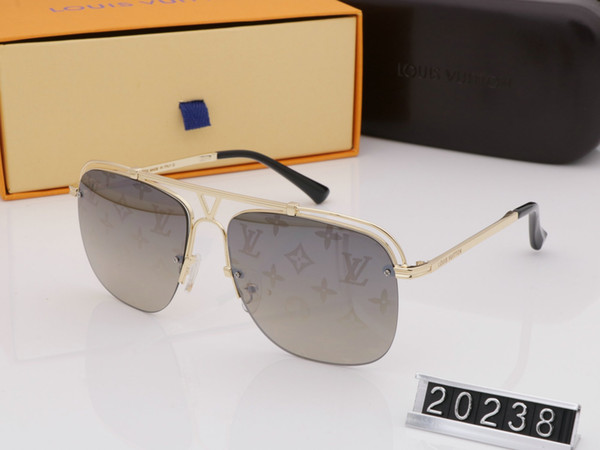 MILLIONAIRE 20238 Sunglasses full frame Vintage sunglasses for men Shiny Gold Logo Hot sell Gold plated Top 02220 25063