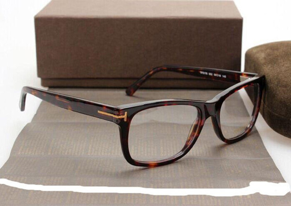 Men Optical Glasses Frame Tom 5176 Brand Designer Plank Big Frame Eyeglasses Frames for Women Retro Myopia Eyeglasses Frames with Case