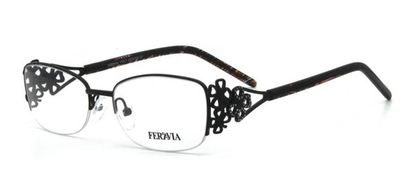 Fashion Italy Design Glasses Square Shape For Woman Vintage Hollow Frame Eyeglasses FVG7002