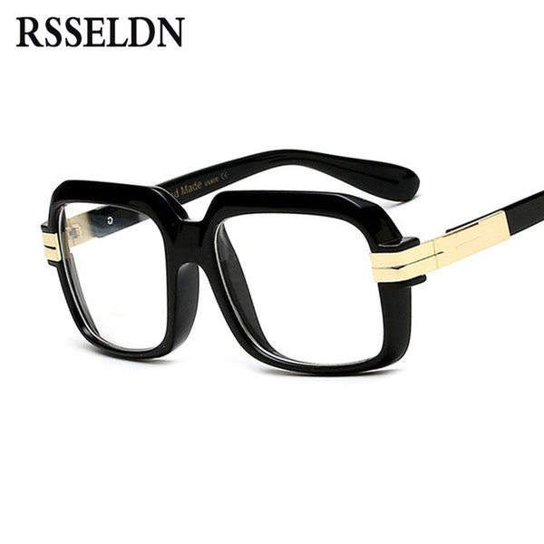 RSSELDN Fashion lasses frames For Men Women Designer Clear Lens Transparent Eyeglasses Square Male Eyewear 2018