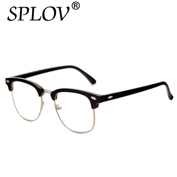 High Quality Half Metal Eyeglass Frames Men Women Brand Designer Reading Mirror Eyewear Optical Glass gafas De Classic