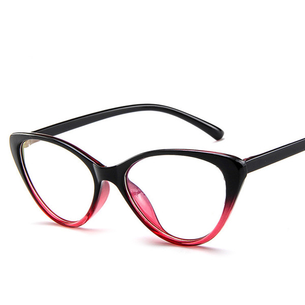 Modern Cat Eye Clear Lens Eye Glasses Frame Reading Glasses for Ladies Sleep Better for Women/Men