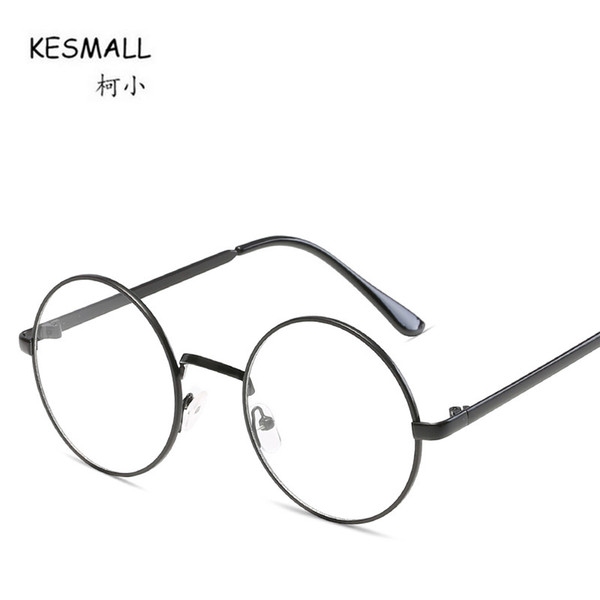 KESMALL Newest Fashion Myopia Eyeglasses Frames Women Brand Design High Quality Glasses Frame Lunette Ronde Vintage De Vue XN864