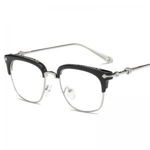 Unisex Fashion Retro Clear Lens Nerd Frame Eyewear Spectacle Frames Half Frame Designer Eye Glasses LLA200