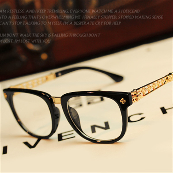 Wholesale- Vintage Top Quality Glasses Women Men Brand Design Eyeglasses Frames For Women Men Eyeglass Frame Female Optical Myopia Glasses