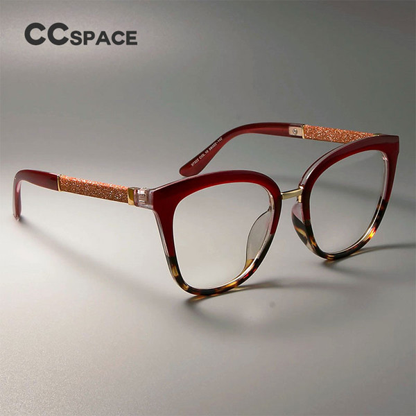 Lady Square Glasses Frames Women Shiny Red Color Optical EyeGlasses Fashion Eyewear 45074