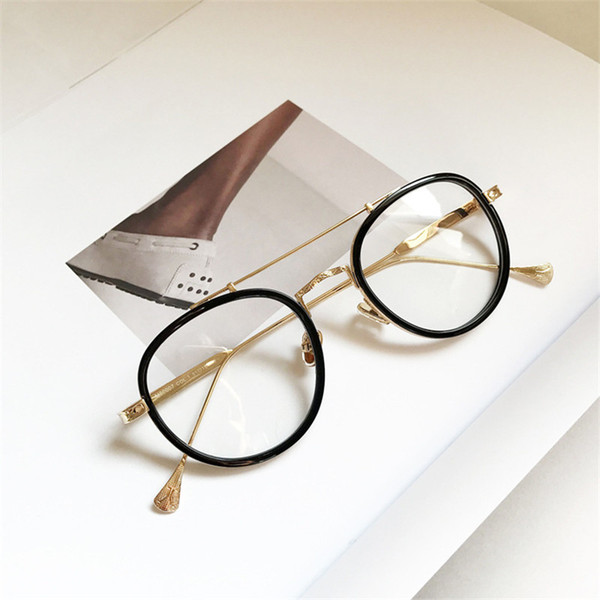 Vazrobe Glasses Men Women Eyeglasses Frame Fashion Round Prescription Spectacles Style Clear Plain Eyeglass Diopter Eyewear