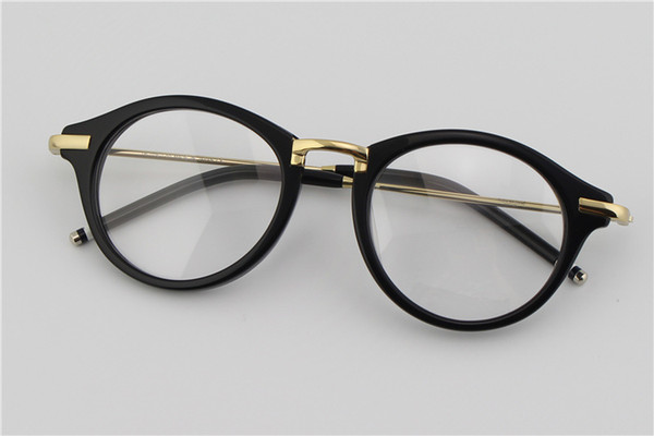 New York Eyeglasses Frames Men Thom TB703 Round Glasses Frames Men and Women Vintage Fashion Glasses Optical Frame Men