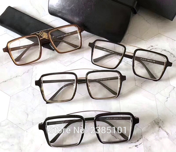 2019 Fashion square Acetata Glasses Frame Women Men Frog Eyeglasses Myopia Optical Prescription Spectacle Eyewear Female oculos