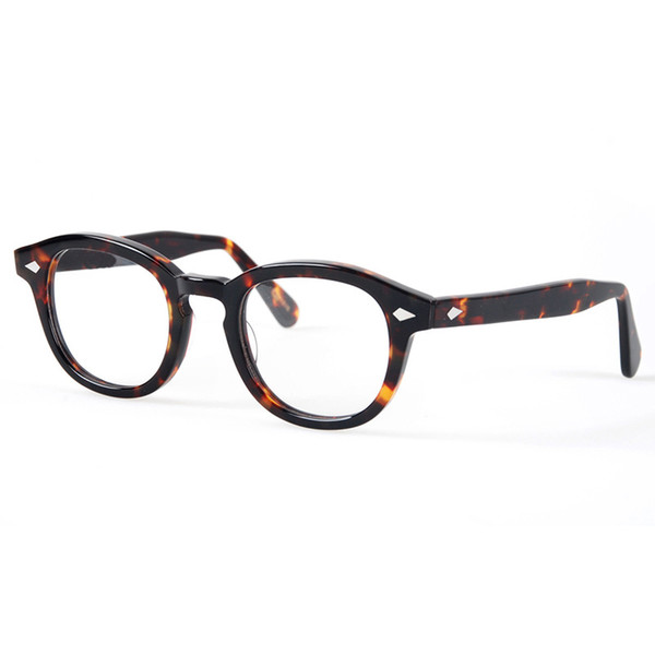 Optical Eyeglasses Frame Men Computer Johnny Depp Eye Glasses Spectacle Frame For Male Transparent Lens Armacao Oculos de YQ080