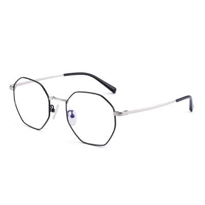 Fashion Personality Polygonal Men's And Women's Metal Glasses Frames Can Be Customized Lens Degrees Free Shipping