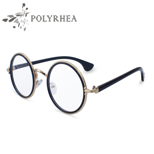 Fashion Luxury Optical Eyeglasses Ladies Round Vintage Classic Glasses Women Brand Designer Eyeglasses Alloy Eyeglasses With box and cases