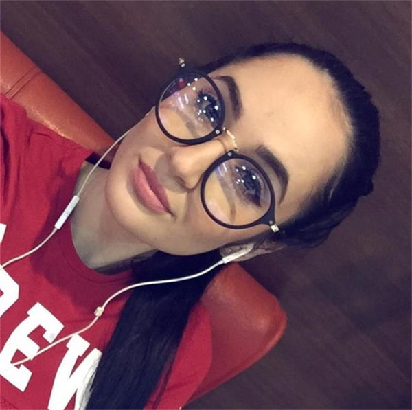 spectacles glasses transparent female women's eyeglasses frame 2018 Retro round Optical clear computer glasses for women oculos de grau