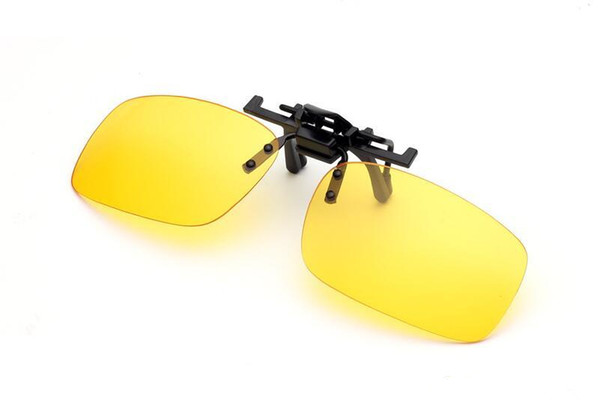 3 colors Anti vertigo high definition Sunglasses clip Sports Driving Night Vision Lens Anti-UV Women/Men Shortsighted glass clip YD0096