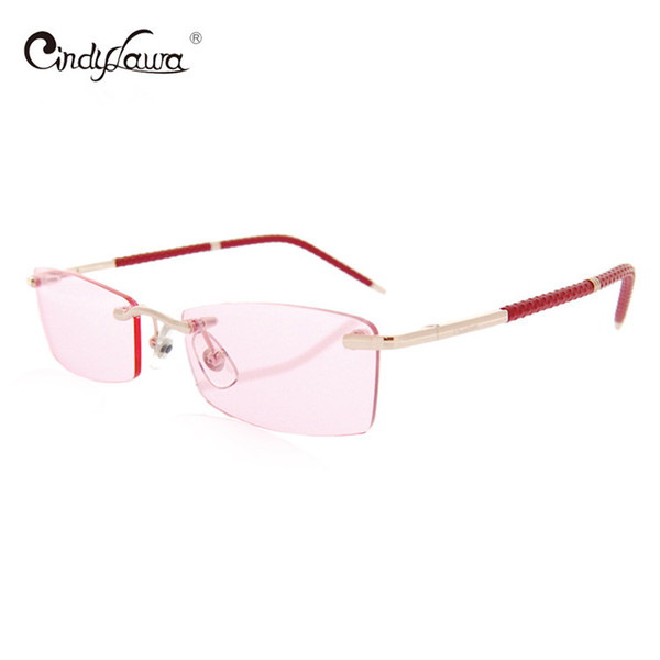 2017 New Arrival Plain Glasses Anti-reflection Frame-less Anti-radiation Golden Gilded Taiwan Free shipping two colors functional