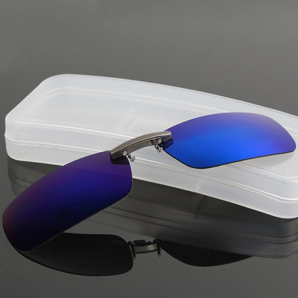 Polarized Clip On Sunglasses Men Driving Night Vision Lens Sun Glasses Male Anti-UVA UVB For Women & Man Oculos