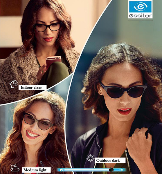 Essilor CRIZAL 1.67/174 Transitions green/grey/tea sun-trigger Photochromic lenses optics myopia & presbyopic 100% Uva & Uvb-blocking