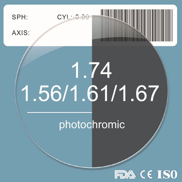 Photochromic Radiation-profe Prescription Lenses UV-anti Resin Aspheric Glasses Lenses Myopia Hyperopia Presbyopia Diopter