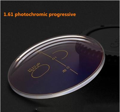 1.61 Index Radiation Protection Multifcoal Free Form Photochromic Progressive Glasses Lenses Prescription