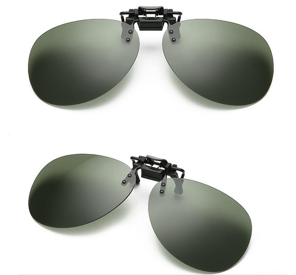 Wholesale High Quality 3 colors Sunglasses clip UV400 Sports Driving Night Vision Lens Sun Glasses Anti-UV Women Men Oculos Gafas De Sol