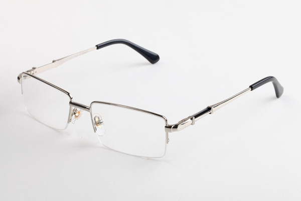 2019 New Semi-Rimless Frame glasses Metal plain eyenglasses Brand Designer Glasses For Man And Woman With original cases and box