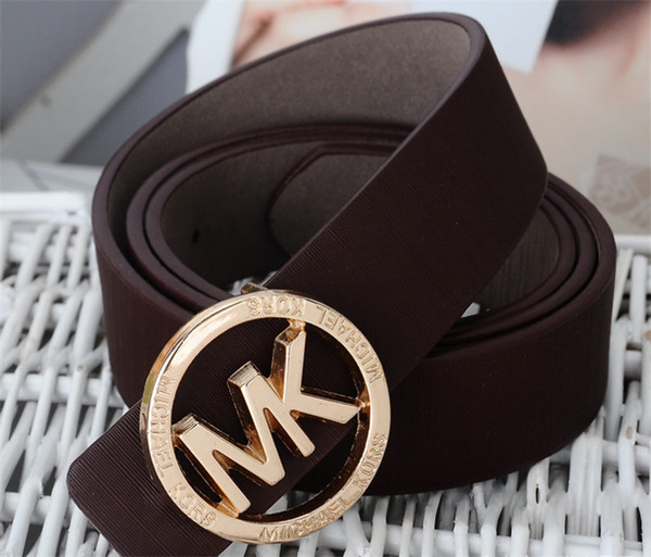 2018Design Belt Men and Women Fashion Belts Genuine Leather Luxury Belt Brand Waist Belts Gold Silver Black buckle110cm