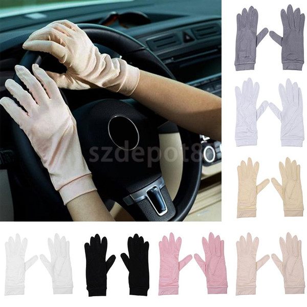 Phenovo Ladies Women 100% Silk Gloves Liner Inner Thermal Skiing Driving Cycling Party Gloves