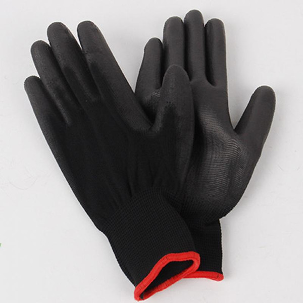 1 Pair PU Palm Coated Nylon Precision Protective Safety Work Gloves