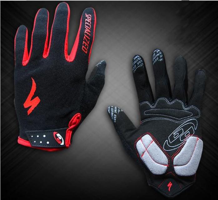 2 Pairs/Lot Professional Winter Riding Road Mountain Men Bike Bicycle Gloves Black Grey Red Mitten Cycling Full Finger Gloves