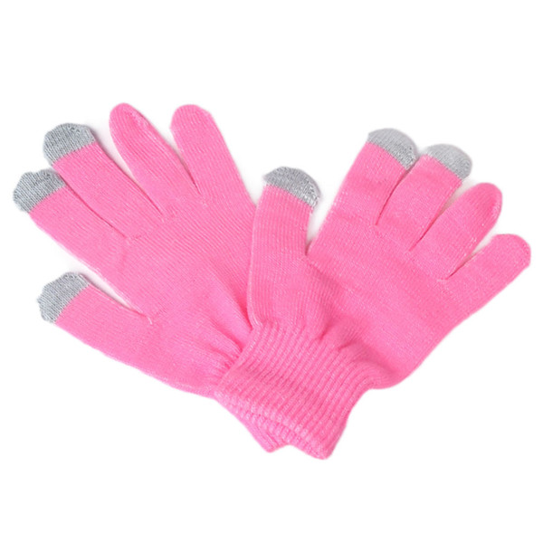 New Fashion Winter Vogue Knitted Full Finger Gloves Mittens 8colors For Smart Phone Gloves