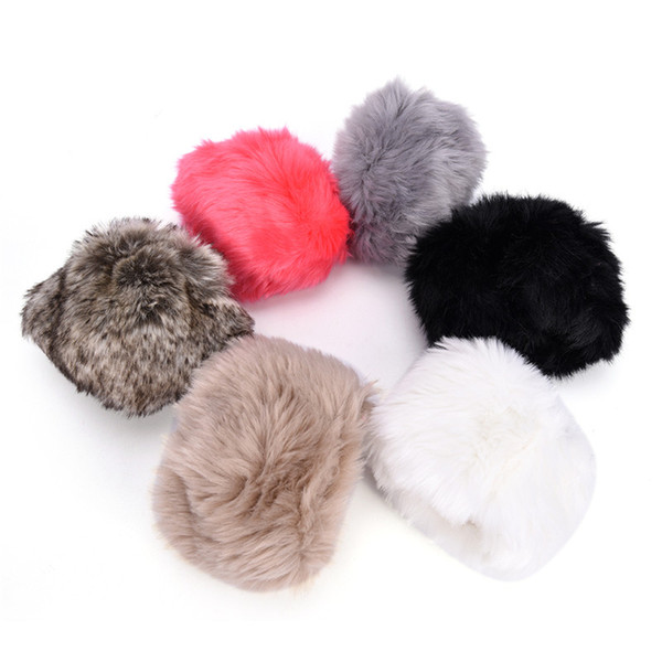 15*10 cm Women Winter Wrist Warmer Oversleeve Faux Fur Windproof Arm Bracelet Wristbands Arm Sleeves