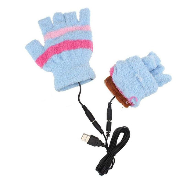 2018 New Fashionable USB Warm Gloves Heating Mitts For Women