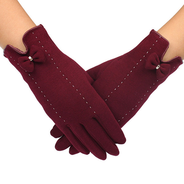 DEER Story Women's Gloves Sexy Winter Riding Ladies Driving Sport Mittens Touch Screen Lady Lovely Windproof Thermal Warm Gloves