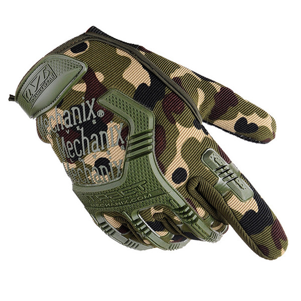 Army Combat Tactical Gloves Men Full Finger Camouflage Paintball Gloves Bicycle Mittens handschoenen Guanti Rekawiczki