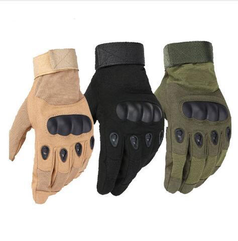 Outdoor Sports Tactical Gloves Full Finger for Hiking Riding Cycling Men's Gloves Armor Protection Shell