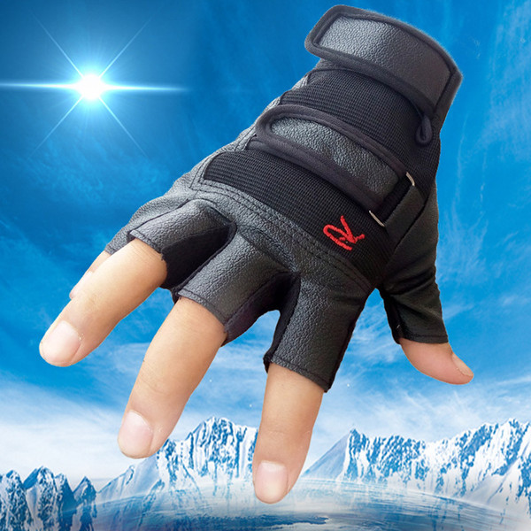 Fashion new gloves half-finger mittens fingerless men women glove exercise half finger luva fitness male guantes