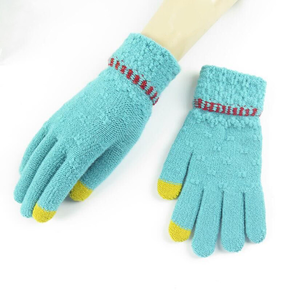 2018 New Arrivial Girls and Women Knitted Gloves Female Winter Warm Gloves Smartphone Using For Girls Birthday Gift