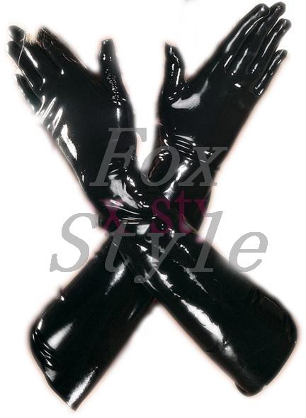 latex fetish Elbow long glove rubber moulded latex glove M size only