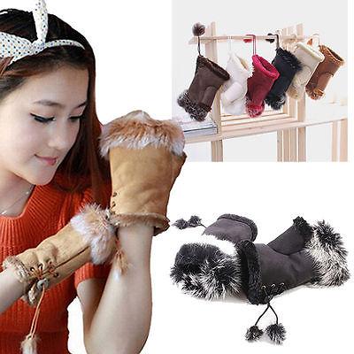 Fashion winter warm girl leather rabbit hand warm winter winter fingerless gloves fingerless gloves 50 pcs YYA560