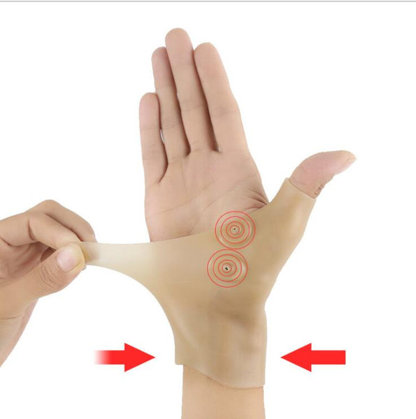 Magnetic Therapy Wrist Hand Thumb Support Gloves Silicone Gel Massage Pain Relief Gloves 300Pcs