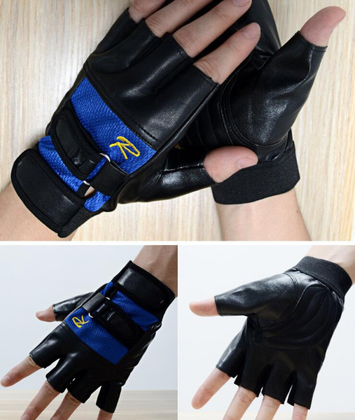 Leather half finger outdoor sports gloves half gloves bicycle riding men and women fitness gloves factory direct sales 001