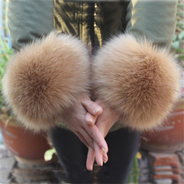 Bracers Women's Sleeve Faux Fur Fox Fur Material Terry Wrist Cover W105